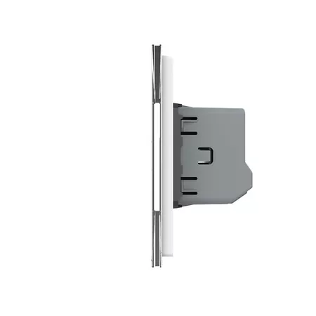 Шестиклавишный сенсорный выключатель для штор (2-2-2) белый